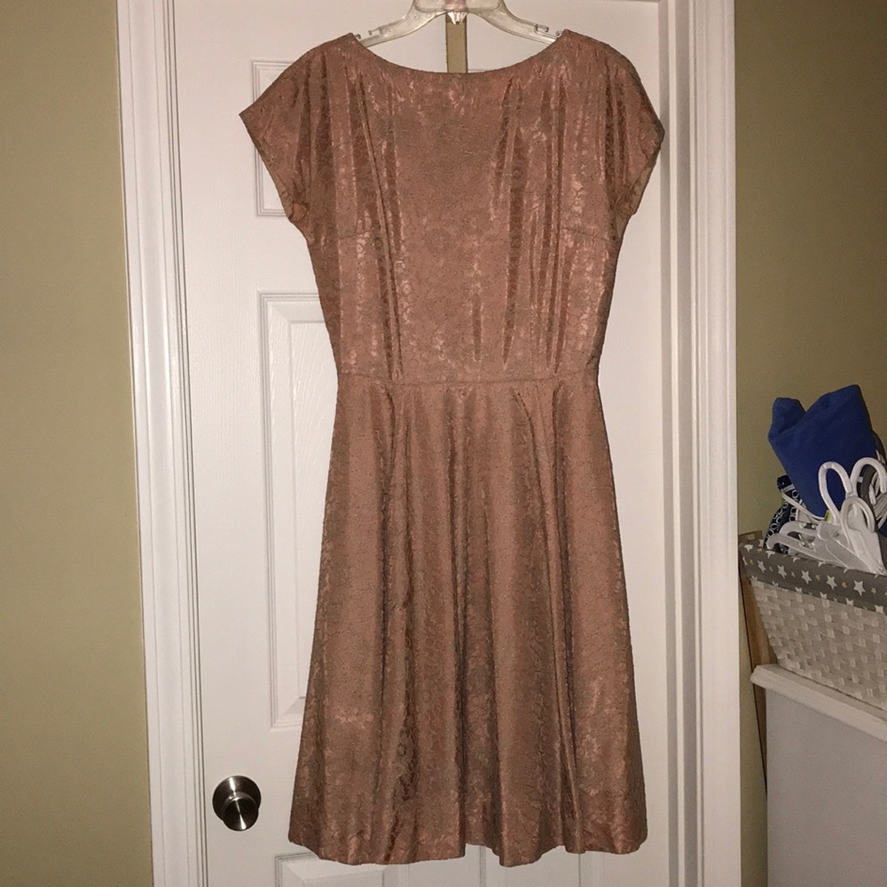Pink Vintage Lace Dress